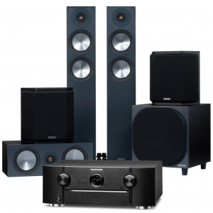 Marantz SR6015 AV Receiver w/ Monitor Audio Bronze 200 5.1 Speaker Package