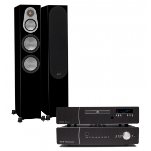 Roksan K3 Integrated Amplifier w/ K3 CD Di Player w/ Monitor Audio Silver 300 Speakers