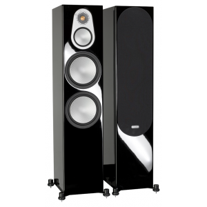 Monitor Audio Silver 500 Floorstanding Speakers Black Gloss