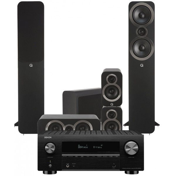 Denon AVC-X3700H AV Receiver w/ Q Acoustics 3050i 5.1 Floorstanding Speakers