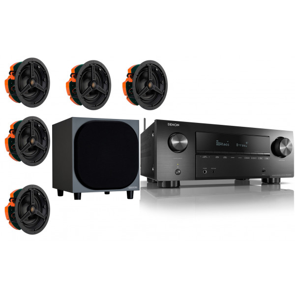Denon AVR-X2700H AV Receiver w/ Monitor Audio C180 Speaker Package 5.1