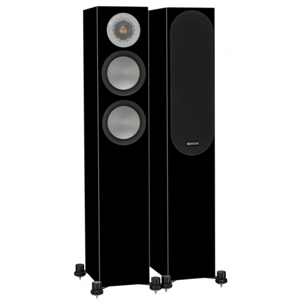 Monitor Audio Silver 200 Floorstanding Speakers Black Gloss (6G)