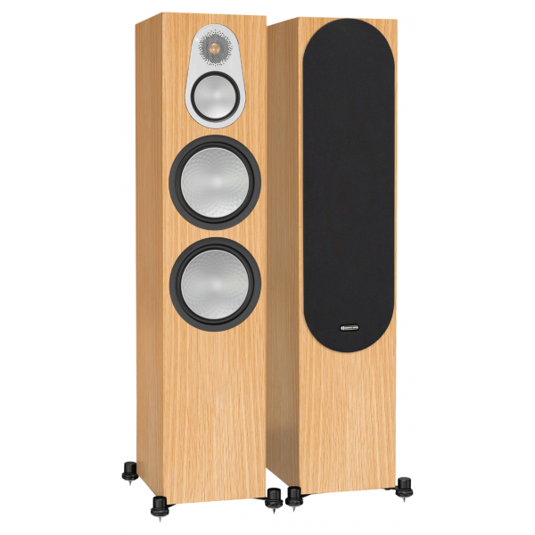 Monitor Audio Silver 500 Floorstanding Speakers Natural Oak