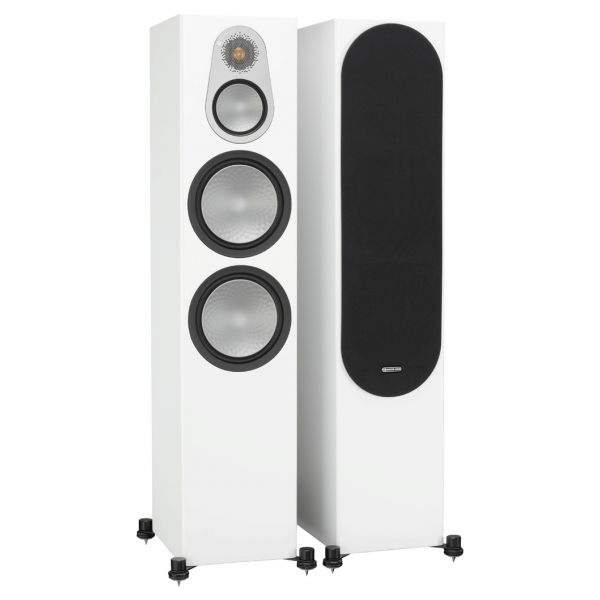 Monitor Audio Silver 500 Floorstanding Speakers Satin White (6G)
