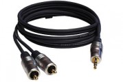 EXA 3.5mm Stereo Jack to Stereo Phono RCA Cable