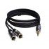 EXA 3.5mm Stereo Jack to Stereo Phono RCA Cable (2.0m)