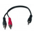 EXA 3.5mm Stereo Jack to Stereo Phono RCA Cable (0.5m)